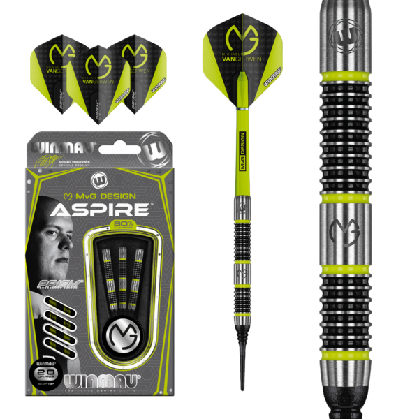 Winmau Michael van Gerwen MVG Dart - Aspire - Soft - WITB